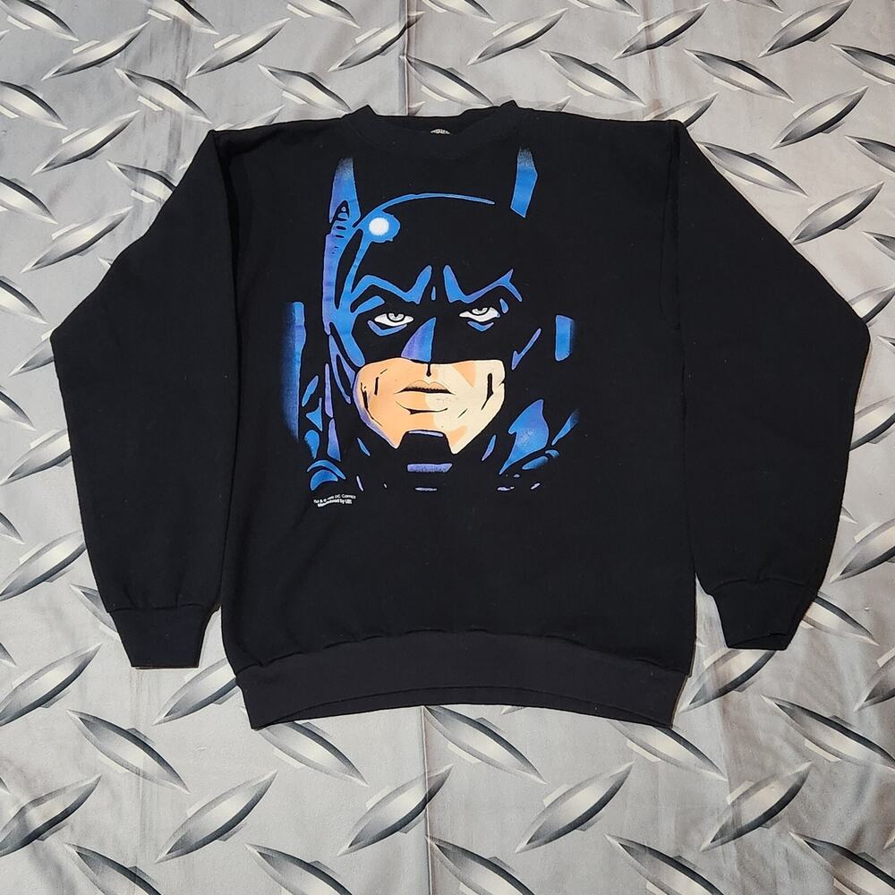 VTG 1995 Batman Movie Promo Crewneck Sweater DC Comics Size Small